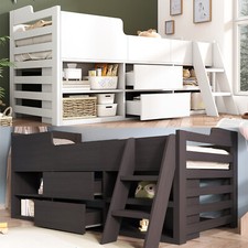 KIDS BED MID SLEEPER WOODEN