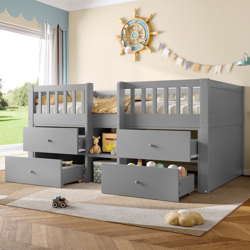3ft single wooden bed - wooden,