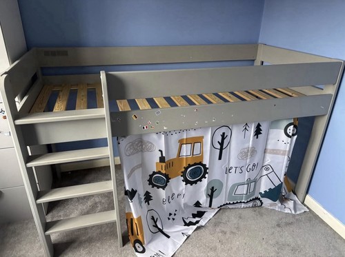 Kids wooden mid - wooden, bed